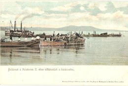 ** T2 Balaton, Halászat A Balatonon II. Rész. El?készület A Halászatra, Halászbárkák, G?zhajó A Háttérben. Kiadja Elling - Unclassified