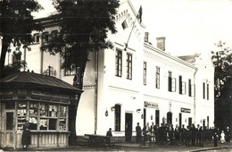 * T2 1927 Biharkeresztes, Vasútállomás, Vasutasok, Dreher Maul Csokoládé és Bak Sör, Hírlapárus Bódé. Markóczy Photo - Sin Clasificación