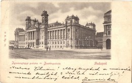 T2/T3 1898 Budapest V. Igazságügyi Palota. Divald Károly 11. Sz. (EK) - Sin Clasificación