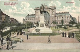 T2/T3 Budapest VII. Központi (Keleti) Pályaudvar, Vasútállomás, Baross Szobor. D. K. Bp. 1906. 147. / Central Bahnhof (E - Sin Clasificación