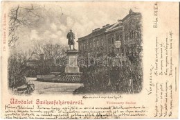 T2/T3 1898 Székesfehérvár, Vörösmarty Mihály Szobor. Klökner P. Kiadása (EK) - Sin Clasificación