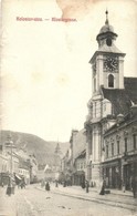 * T2/T3 Brassó, Kronstadt, Brasov; Kolostor Utca, Templom, üzletek / Klostergasse / Street View With Church And Shops (n - Non Classés