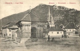 T2 1912 Brassó, Kronstadt, Brasov; Porond Tér, Kápolna / Anger Platz / Square, Chapel - Ohne Zuordnung