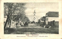 T2/T3 Keresztvár, Teliu; Biserica Reformata / Református Templom / Calvinist Church, Street View (fl) - Non Classés