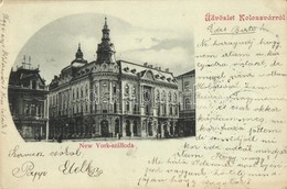 T2 1900 Kolozsvár, Cluj; New York Szálloda, Csiky Mihály üzlete / Hotel, Shops - Non Classés