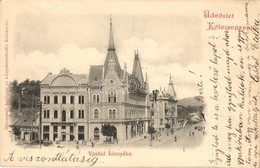 T2 1899 Kolozsvár, Cluj; Vashíd Környéke, Gyógyszertár, üzletek. Bizományi Antiquár és Könyvkereskedés Kiadása / Street  - Ohne Zuordnung