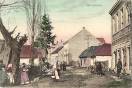 T3 1914 Maroshévíz, Toplita; Utcakép, Moldován Miklós üzlete és Saját Kiadása / Street View With Shop (fa) - Non Classés