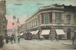 T2 1912 Nagyvárad, Oradea; Rákóczi út, Cukrászda, Villamos / Street, Confectionery, Tram - Non Classés