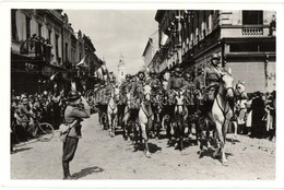 * T1/T2 1940 Szatmárnémeti, Satu Mare; Bevonulás Honvéd Lovas Katonákkal / Entry Of The Hungarian Troops - Ohne Zuordnung