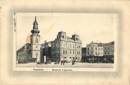 T2 Temesvár, Timisoara; Kossuth Lajos Tér, Templom, Villamos. Ideal W.L. Bp. No. 6678. / Square, Church, Tram - Ohne Zuordnung