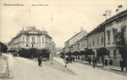 T2/T3 1914 Besztercebánya, Banská Bystrica;  Bethlen Gábor Utca, Kemény Dávid üzlete / Street View, Shops - Sin Clasificación