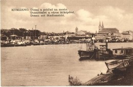 * T2 Komárom, Komárno; Dunaj A Pohl'ad Na Mesto / Duna Részlet A Város Látképével, G?zhajók. L. H. K. No. 46. 1932. / Da - Sin Clasificación