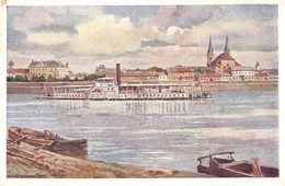 * T2 Komárom, Komárno; Els? Cs. Kir. Szab. Duna-G?zhajózási Társaság Kiadása / Art Postcard S: Ru. Schmidt - Sin Clasificación