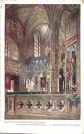 T2/T3 1915 Körmöcbánya, Kremnica; Vártemplom Bels?, M?vészlap / Schlosskirche In Kremnitz / Castle Church Interior, Art  - Sin Clasificación