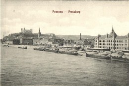** T1/T2 Pozsony, Pressburg, Bratislava; Rakpart, Vár / Quay, Castle  (képeslapfüzetb?l / From Postcard Booklet) - Sin Clasificación