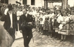 * T2/T3 1930 Rimaszombat, Rimavska Sobota (?); Masaryk Látogatása, Hölgyek Népviseletben / Tomás Garrigue Masaryk, First - Sin Clasificación