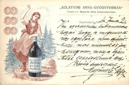 T2/T3 1904 Szepesolaszi, Spisské Vlachy; Szlatvini Anna Gyógyforrás Reklámlapja. Tulajdonos: Majunke Géza Szepesolasziba - Sin Clasificación