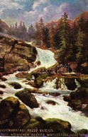 T2 Tátra, Nagytarpataki Fels? Vízesés / Waterfall, Raphael Tuck & Sons Oilette No. 608 B. - Sin Clasificación