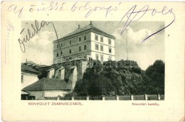 T2/T3 Zsarnóca, Zarnovica; Kincstári Kastély (Dóczy Várkastély). 6370. 1912-14. 355./ Castle (EK) - Sin Clasificación