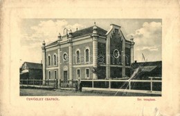 T3/T4 1911 Csap, Chop; Izraelita Templom, Zsinagóga. W.L. Bp. 5677. / Synagogue (szakadások / Tears) - Sin Clasificación