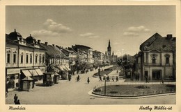 ** T1 Munkács, Mukacevo, Mukacheve; Horthy Miklós út, Iczkovics József üzlete / Street, Shop - Non Classificati