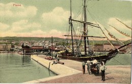 T2 1909 Fiume, Rijeka; Port View With Ship - Sin Clasificación