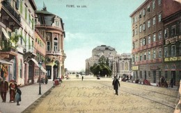 T2/T3 1911 Fiume, Via Lido, Deposito Mobili Opacchi / Street View With Shops (EK) - Non Classificati