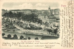 T2/T3 Fiume, Rijeka, Susak, Sussak; Via Della Fiumara Da Sussak / Street, Ships (EK) - Non Classés