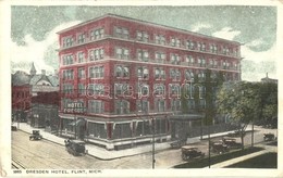 * T2/T3 Flint, Michigan; Hotel Dresden, Flint Printing Co., Automobiles (EK) - Non Classés