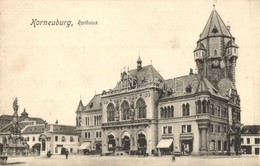 ** T2 Korneuburg, Rathaus. Verlag Julius Kühkopf / Town Hall, Trinity Statue, Moriz Sofer's Shop - Unclassified