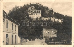 T2/T3 Pitten, Sommerfrische. Franz Mörtl / Summer Resort, Castle And Church, Hotel Manhalter (EK) - Ohne Zuordnung