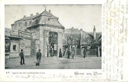 T2/T3 1899 Vienna, Wien XVI. Capelle Bei Der Lerchenfelder Linie, Fiumaner Reisstärke / Chapel, Fiume Rice Starch Advert - Ohne Zuordnung