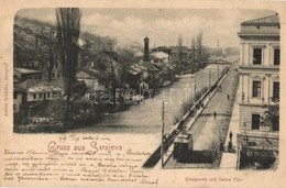 T2 1899 Sarajevo, Quaipartie Mt Linken Ufer / Quay, Tram - Sin Clasificación