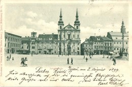 T2/T3 1899 Jihlava, Iglau; Ignaziuskirche / Church, Shops (EK) - Non Classificati