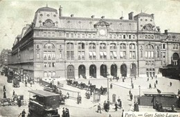 * T2/T3 Paris, Gare Saint-Lazare / Railway Station, Autobus, Automobile, Crowd (EK) - Non Classificati