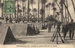 * T2 Tripoli (Italiana) Accampamento Tra I Palmizi Al Confine Dell'oasi / Camp Of Italian Colonial Troops - Sin Clasificación