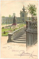 T2/T3 1899 Dresden, Zwingerhof, Meissner&Buch Künstler Postkarte Aus Dem Sachsenlande Serie III. No. 2. / Castle, Litho, - Ohne Zuordnung
