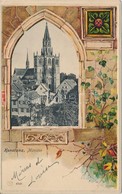 T2/T3 Konstanz, Münster / Abbey, Emb. Floral Litho (EK) - Sin Clasificación