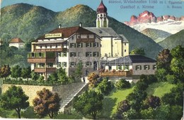 T2/T3 Nova Levante, Welschnofen (Südtirol); Gasthof Z. Krone. Verlag V. Lorenz Fränzl, Bozen / Inn, Guest House, Restaur - Non Classés