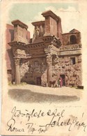 * T3 Rome, Roma; Tempel Der Minerva / Temple, Meissner & Buch 'Roma' 12 Künstler-Postkarten Serie 1018. Litho S: G. Gioj - Ohne Zuordnung