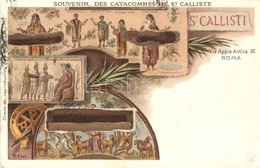 * T2/T3 Roma, Rome; Via Appia Antica 33. Catacombs Of St. Callixtus. Litho (EK) - Sin Clasificación