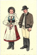 ** T1/T2 Székely Népviselet, Lövétei Házaspár / Székely Folklore, Married Couple From Lueta. S: Haáz - Zonder Classificatie