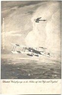 T2 1917 Deutsche Wasserflugzeuge In Der Nordsee, Auf Dem Wege Nach England / K.u.K. Kriegsmarine, German Seaplane + SMS  - Non Classés