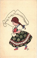 * T2/T3 Maradj Mindég Mindenütt Magyar! Irredenta Tusrajz, M?vészlap / Hungarian Irredenta Art Postcard. S: K. 1922  (EK - Sin Clasificación