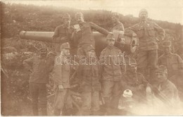 ** T2 1917 15 Cm Kaliber? ágyú, Els? Világháborús Osztrák-magyar Katonákkal /  15 Cm Cannon With WWI K.u.K. Military Sol - Sin Clasificación