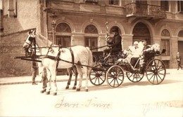 ** T1/T2 Katonatiszt Esküv?je, Díszes Fogat, Honti Sándor Fényképész Szeged Felvétele / Hungarian Soldier's Wedding, Coa - Ohne Zuordnung