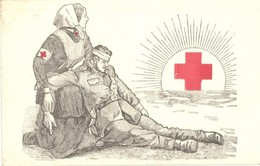 T2/T3 1915 A Vörös Kereszt Egyesület Segélylapja / WWI K.u.K. Red Cross Military Charity Propaganda Card  (EK) - Ohne Zuordnung