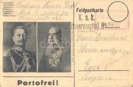 T2/T3 1915 II. Vilmos Német Császár, Ferenc József, Viribus Unitis. Tábori Postai Levelez?lap / WWI Wilhelm II, Franz Jo - Unclassified
