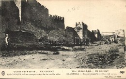 ** T3 Thessaloniki, Salonica, Salonique; Les Remparts Est De La Vieille Ville / East Ramparts Of The Old Town, WWI (EB) - Non Classés