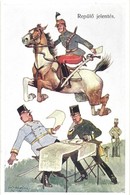 * T2 Repül? Jelentés / K.u.K. Officers, Hungarian Hussar B. K. W. I. 469-1. S: Schönpflug - Unclassified